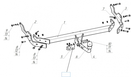 Фаркоп 4534-A Oris на Mazda CX-5 2012-2017, CX-5 2 2017- без выреза в бампере. Тип шара: A. Нагрузки: 2000/75 кг, масса фаркопа 23 кг (без электрики в комплекте) от магазина ФаркопРос
